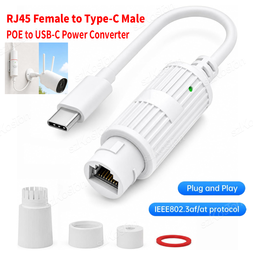 ตัวแปลงไฟ POE เป็น USB-C อะแดป - Outdoor Power Adapter Usb C บทวิจารณ์และราคา