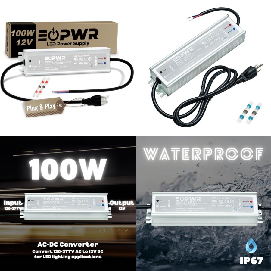 ไดร์เวอร์ LED กันน้ำ IP67 แหล่ - Ac Outdoor Power บทวิจารณ์และราคา